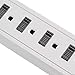 Amazon Basics Power Strip Surge Protector with 6 Outlets, 2 USB Ports, 1000 Joule Protection, 6 foot Extension Cord, Rectangle, White