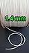 Amazing Drapery Hardware 10 Yards : 1.4 MM Professional Grade Braided Lift Cord, White