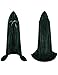 Colorful House Unisex Full Length Velvet Hooded Cape Halloween Christmas Cloak (59