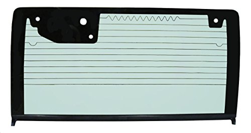 30 9907 07-10 compatible replacement for JEEP Wrangler FITS 07-10 JK Back Rear Window Glass Lift Gate Heated (Clear) 42"x 20", Made in the USA! Will not fit aftermarket tops!