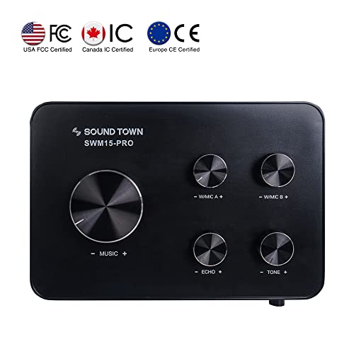 Sound Town Wireless Microphone Karaoke Mixer System with HDMI ARC