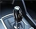 wroadavee ABS Carbon Fiber Style Gear Shift Knob Cover Trim for Alfa Romeo Giulia 2017-2019