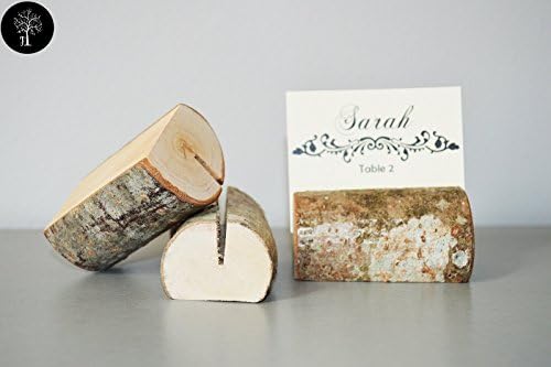 Set of 10 place card holders, name card holders, rustic wood card holder, shabby chic, country style card holder, 10 card holders, deciduous tree branch card holders, rustic chic, natural card holders