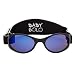 Baby Solo Babyfarer Baby Toddler Sunglasses/Infant Newborn Sunglasses (0-36 months, Matte Black Frame w/Aqua Blue Mirror Lens) primary