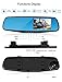 Car Camera|4.3 inch LCD HD 1080P Dash Cam |Car Video Camera | Car Video Recorder with Dual Lens for Vehicles Front & Rearview Mirror | DVR Vehicles G-Sensor, Loop Recording, 170 Degrees