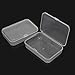 ReFaXi 2Pcs Plastic Transparent Clear Storage Box Collection Container Case with Lid