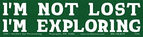 I'm Not Lost, I'm Exploring - Magnetic Bumper Sticker / Decal Magnet (11.25" X 3")