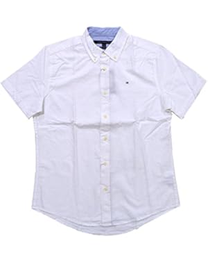 Mens Custom Fit Short Sleeve Button Down Shirt