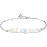 Gempires Natural Chips Bar Bracelet, Energy Healing Crystals, Birthday, Gift for Her, Gemstone Jewelry 8 inch AA+ Quality