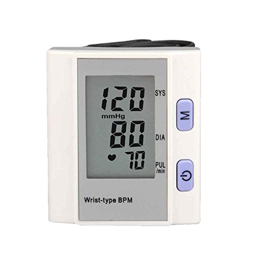 Korowa Digital LCD Wrist Blood Pressure Monitor Heart Beat Rate Meter Automatic Arm Wrist Pulse Tester