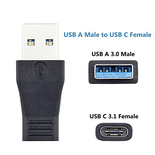 VikTck 2 Pack USB-C USB 3.1 Type C Female to USB 3.0 A Male Adapter Converter Support Data Sync & Charging