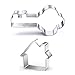 GXHUANG Key and House Sugar Cookie Cutters Set - Stainless Steel