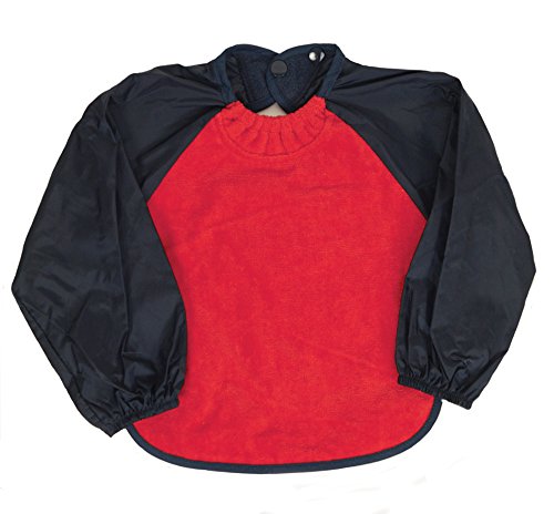 Silly Billyz Long Sleeve Bib - Small - Toweling with Snuggle Neck