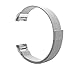 Fitbit Charge 2 Magnetic Milanese Loop Watch Band,Shangpule Stainless Steel Bracelet Strap Replacement Wrist with Strong Magnet lock for Fitbit Charge 2(Silver)