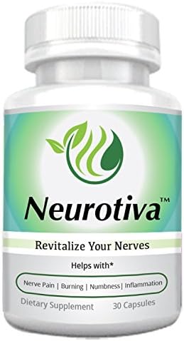 NeuroTiva - All Natural Nutritional Supplement for Neuropathy - Nerve Pain Relief with Alpha Lipoic Acid, Vitamin D, Vitamin B, Turmeric May Help with Burning/Tingling/Nerve Pain, Diabetic Neuropathy