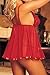 COSWE Women Sexy Babydoll Lingerie Set with Sequins