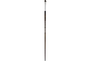 Silver Brush Limited 2632-8 Monza Short Filbert Paintbrush for Oil, Acrylic, and Heavy Body Paints, Size 8, Long Handle