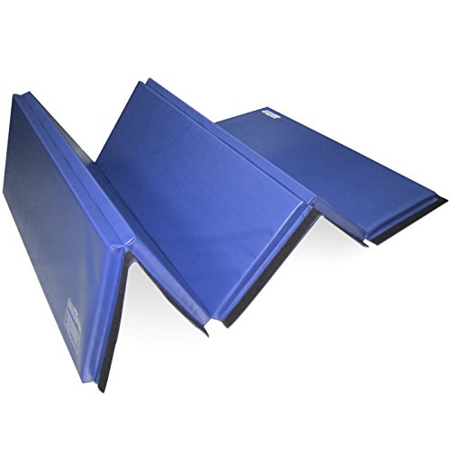 gymmatsdirect 5'x10'x2 Super Large Gymnastics Exercise Tumbling Mat, 5 Panels Folding Gym mats, Blue - Thumbnail 6