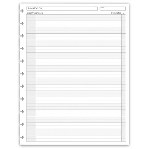 Levenger 100 circa things to do refills, letter (ads593…