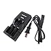 Tenergy TN270 Li-ion Battery Charger for 18650/18500/14500 Rechargeable Batteries, 2 Bays Fast Smart Charger for Flashlights/Digital Cameras Batteries