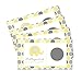 Yellow Elephant Scratch Off Game Cards (28 Pack) Fun Baby Shower Games, Interactive Lottery Tickets for Door Prizes, Raffle Drawings, Instant Win Scratcher Party Favors and Guest Activities