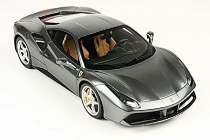 Amazoncom Ferrari 488 Gtb Grigio Ferro Model Car In 118