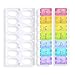 Pill Organizer, Weekly 7 Day AM PM Pill box, Travel Large Daily Pill Cases with Easy Push Button Design for Vitamins/ Fish Oil/ Capsules/ Supplements