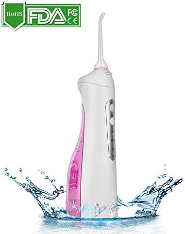 Dejiali 2019 New Generation of Water Flosser Professional Cordless Dental Oral Irrigator,Portable and USB Rechargeable,IPX7 Waterproof 3 Modes Water Flossing for Home and Travel, Braces & Bridges Care