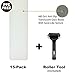 Steady Treads Clear Anti-Slip For Stair Steps - 24 x 4 inch Adhesive Grit Tape with Pressure Roller (15 Count)