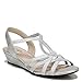 LifeStride Womens Yaya Wedge Sandal Silver 8.5 M