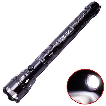 Aryshaa Professional Police LED Torch Lamp Flashlight Light Camping Hike - 21 cm 