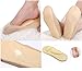 Women's No Show Nylon Socks Arch Support Sponge Cushion Liner (2 Pairs) (Shoe-Size 5-6, 2Nude)