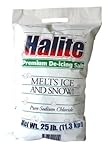 Halite RS25 Premium Ice Melting Rock Salt, 25 Lbs Bag
