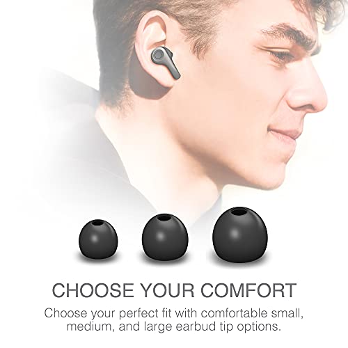 Brookstone AirPhones True Wireless Earbuds, Passive Noise Cancelling