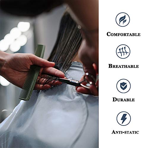 Waterproof Barber Styling Cape - Professional Salon Cape for Men, Unisex Black Hair Cutting Cape, Hairdresser Cape for Hair Treatment