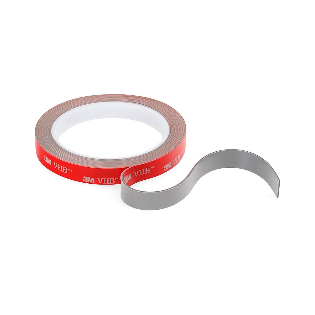 Dpm tapes 3M VHB Universal Double Sided Acrylic Foam Tape Waterproof High Temperature Outdoor Indoor Decoration LED Strip Car Home Office (12 mm x 3 m)