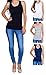 Womens Tank Tops, Basic Cotton Ribbed Racerback Tanktop (3 Pack) (Large, Assortment 1)