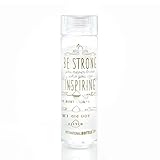 Clear Gold Be Strong Motivational Bottle®