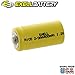 Exell 2/3AA 1.2V 400mAh NiCD Button Top Rechargeable Battery for medical instruments/equipment, electric razors, toothbrushes, radio controlled devices, electric tools