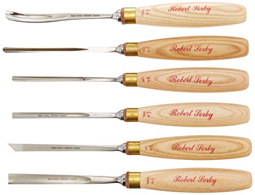 Sorby P6066ST Woodcarving Set, 6-Piece