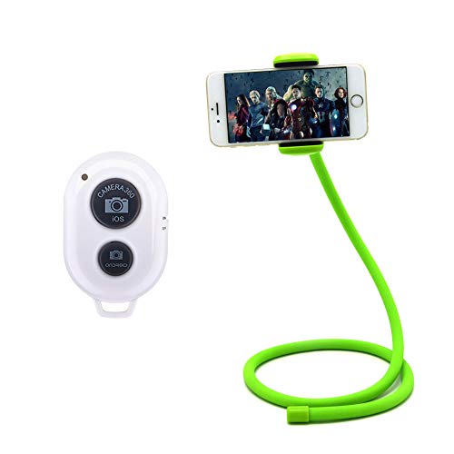 Lykan Multi-Function Selfie Stick can be as Cell Phone Holder,Car Mobile Phone Holder,Flexible Stand Holder Used for Bed, Desktop, Neck,Bicycle (Green) - Thumbnail 7