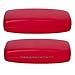 Glasses Case Hard Shell | Medium Size | Protective Eyeglasses And Sunglasses Case For Men, Women, and Kids | Red And Black