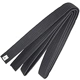 LYMGS 110 Inch Black Karate Belt, 280cm Taekwondo