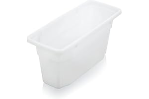 Arrow Home Products Plastic Ice Cube Bin - Made in the USA, BPA Free Ice Cube Holder - Store & Organize Items in Freezer or Refrigerator - Stackable, Dishwasher Safe & Space Saving Design - White