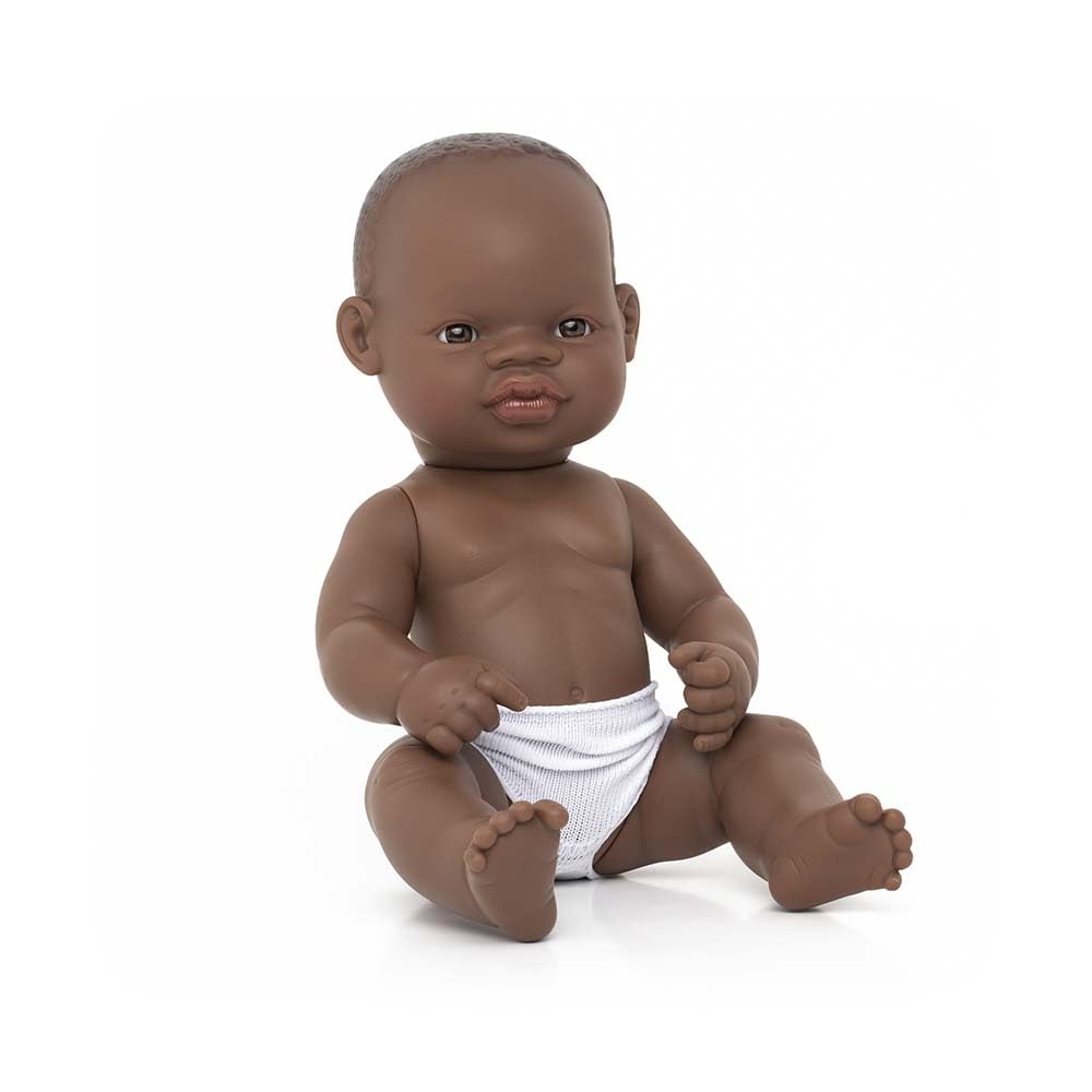 Miniland 31034 Baby Doll African Girl, Multi-Color โ image 1