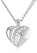 Bulova Women's 96X111 Crystal Pendant and Bangle Set White Dial Watch
