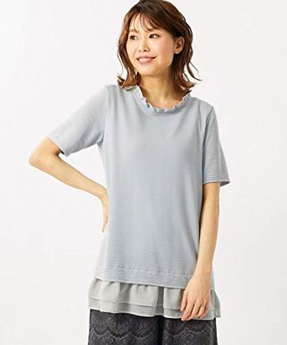 Amazon Nissen ニッセン Tシャツ カットソー 半袖 五分袖 洗濯機洗いok トップス チュニック シフォンティアード カットソープルオーバー オトナスマイル ライトグレー 4lc Tシャツ カットソー 通販
