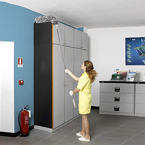 image for Microfiber Duster for Cleaning with Extension Pole Reaches 100 Inches