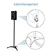 PERLESMITH Floor Speaker Stands for Small Satellite Speakers Extend 30-45 Inch Weight up to 8lbsthumb 1