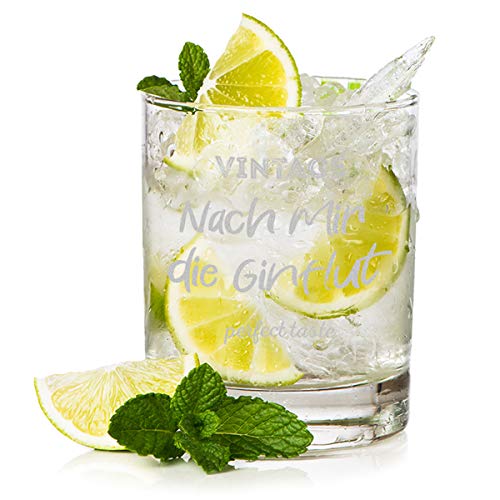 polar-effekt Ginglas mit gravierten Spruch - Ideal für Gin Tonic - Cocktailglas für Mixgetränke - Geschenk für Mann… – Bild 3